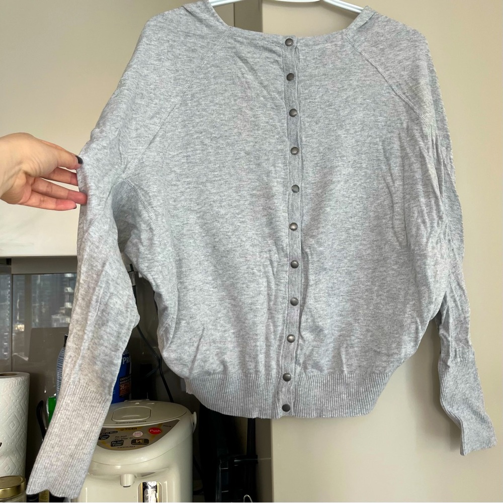 Nwt ALL SAINTS back button down knit sweater